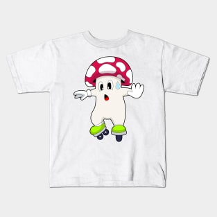 Mushroom Inline skating Roller skates Kids T-Shirt